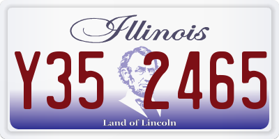 IL license plate Y352465