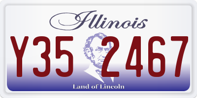 IL license plate Y352467