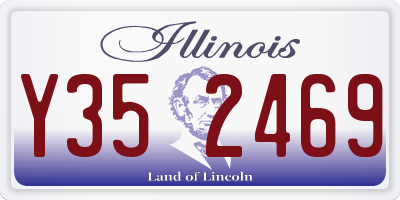 IL license plate Y352469
