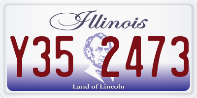 IL license plate Y352473