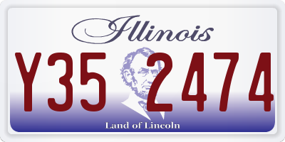 IL license plate Y352474