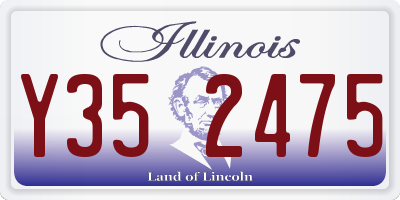 IL license plate Y352475