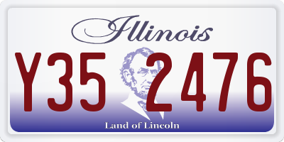 IL license plate Y352476