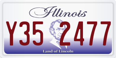 IL license plate Y352477