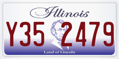 IL license plate Y352479