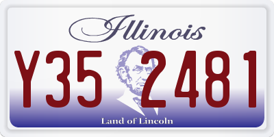 IL license plate Y352481