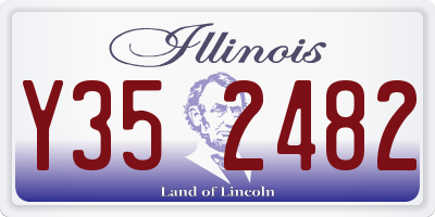 IL license plate Y352482