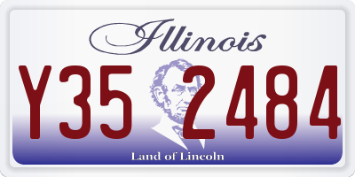 IL license plate Y352484