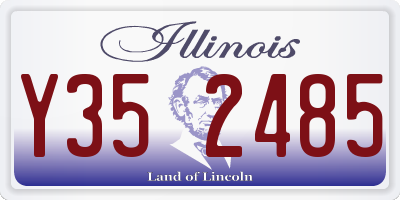 IL license plate Y352485