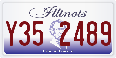IL license plate Y352489