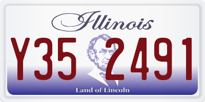 IL license plate Y352491
