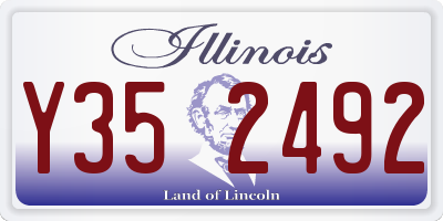 IL license plate Y352492
