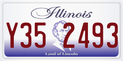IL license plate Y352493