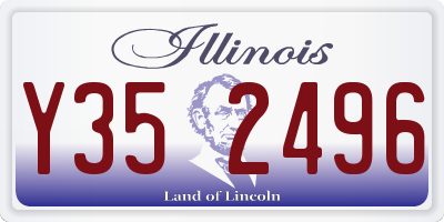 IL license plate Y352496