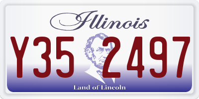 IL license plate Y352497