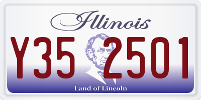 IL license plate Y352501