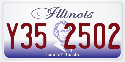 IL license plate Y352502
