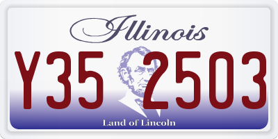 IL license plate Y352503