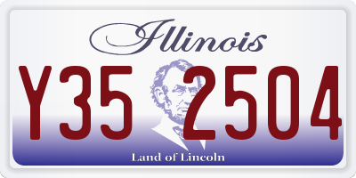 IL license plate Y352504