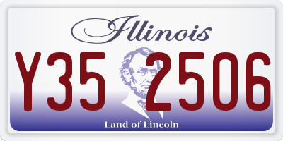 IL license plate Y352506