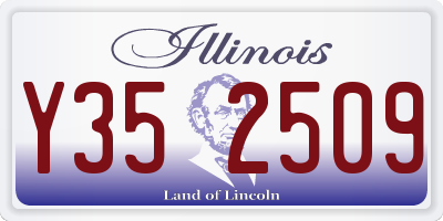 IL license plate Y352509
