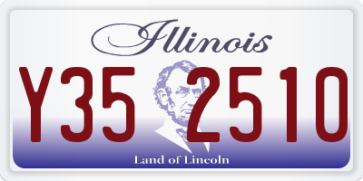 IL license plate Y352510