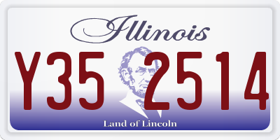 IL license plate Y352514