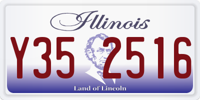 IL license plate Y352516
