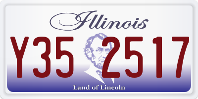 IL license plate Y352517