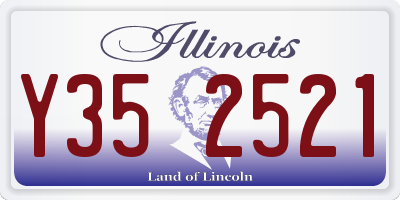 IL license plate Y352521