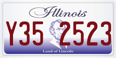 IL license plate Y352523