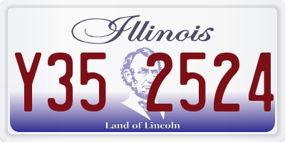 IL license plate Y352524