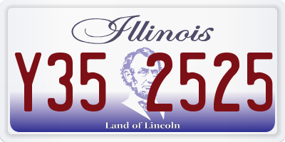 IL license plate Y352525