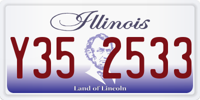 IL license plate Y352533
