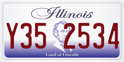 IL license plate Y352534