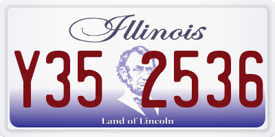 IL license plate Y352536