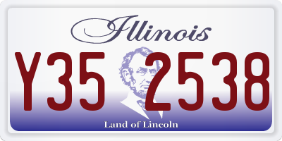 IL license plate Y352538