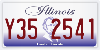 IL license plate Y352541