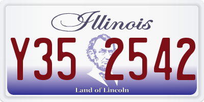 IL license plate Y352542