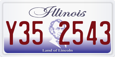 IL license plate Y352543