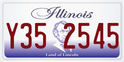 IL license plate Y352545