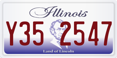 IL license plate Y352547