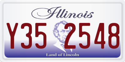 IL license plate Y352548