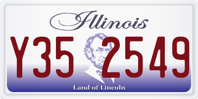 IL license plate Y352549