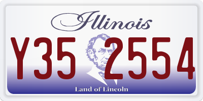 IL license plate Y352554