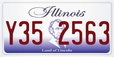 IL license plate Y352563