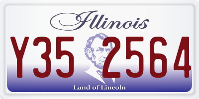 IL license plate Y352564