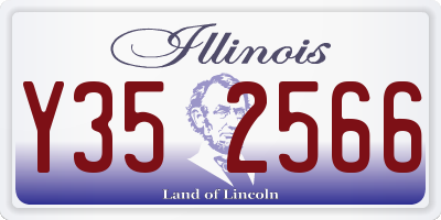 IL license plate Y352566