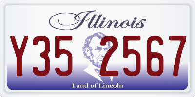 IL license plate Y352567
