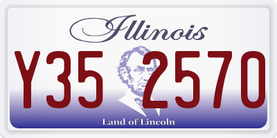 IL license plate Y352570